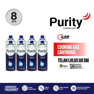 PURITY - Gas Portable Purity / Purity Cooking Gas Isi 8 pcs