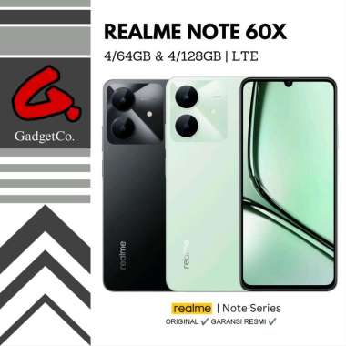 Realme Note 60X 4/64GB & 4/128GB Garansi Resmi 128GB Hitam