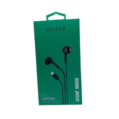 EARPHONE KABEL HEATZ HE04 / EARPHONE HEATZ HE 04 TYPE-C PLUG IN