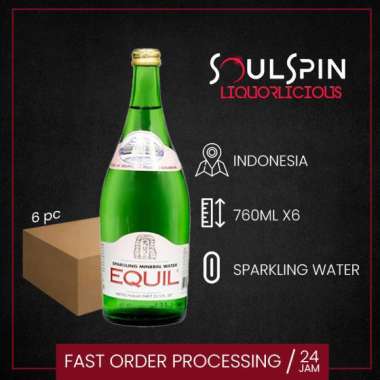 Equil Sparkling Mineral Water 760ml 1 Botol