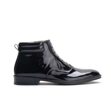 Koku Footwear - Gerrard Black - Oxford Zip Chukka Boots Sepatu Dinas Harian TNI POLRI PNS DAMKAR AVS