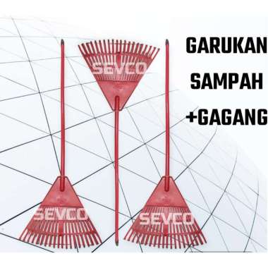 GARUK SAMPAH PLASTIK / SAPU CAKAR / SAPU DAUN / SAPU TAMAN + GAGANG