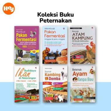 Buku Peternakan | Membuat Pakan Fermentasi,Beternak Ayam Kampung,Kambing & Domba,Budidaya Ikan - Pus