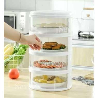 Tudung Sayur Susun 4 / Tudung Saji 4 Tingkat Ligostar
