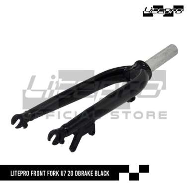 DELTACYCLES - LITEPRO FRONT FORK U7 20" DBRAKE BLACK