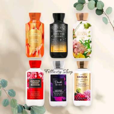 Body Lotion Into The Night / Calypso Clementine / Dahlia / Brightest Bloom / Japanese Cherry Blossom