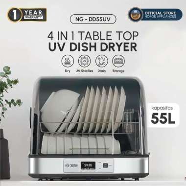 NORGE 4 in 1 Table-top UV Dish Dryer 55L 300W / Dish Dryer Sterilizer