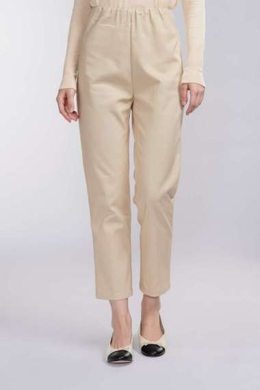 Benang Jarum - High Waist Ankle Pants - Khaki S