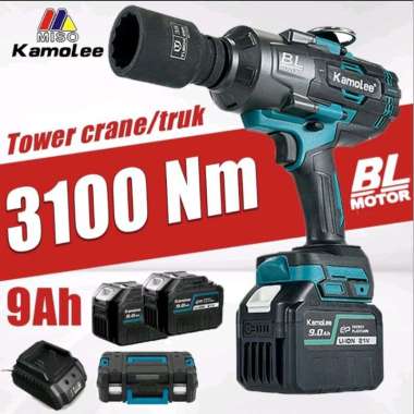 Terbaru!!! Kamolee Impact Wrench 3/4" 3100N.m Paket NO Batrei