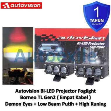 Autovision BiLED Projector Borneo TL Putih Kuning 70W Lampu LED Mobil Single Color