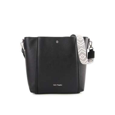 Hush Puppies Frances Ii Satchel (L) Wanita Black