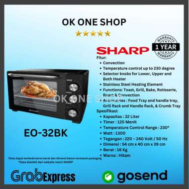 SHARP Oven Listrik EO-32BK / EO 32 BK - Hitam