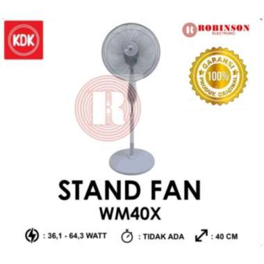KDK STAND FAN / KIPAS ANGIN BERDIRI 16 INCHI KAKI BULAT - WM-40X