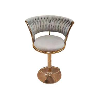 Kursi Bar / Kursi cafe Aesthetic Mewah minimalis Baldu Gold