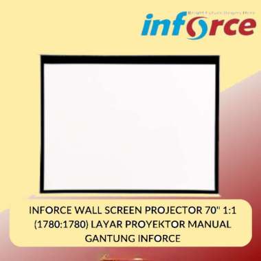 LAYAR PROYEKTOR Gantung Wall Screen INFORCE 70"