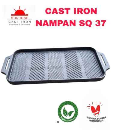Hot plate SQ 37 - hotplate nampan cast iron sunrise - cast iron tray - nampan cast iron - nampan bbq