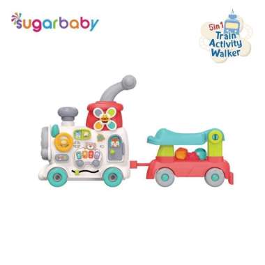 Sugarbaby Train Activity Walker 5in1 Mode/Baby Walker/Mainan Dorong Bayi Grey