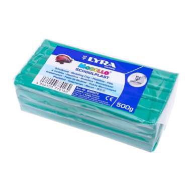 Lyra Modelling Clay Schoolplast - Lilin Plastisin Mainan Warna Warni 500 gram 8060 Green