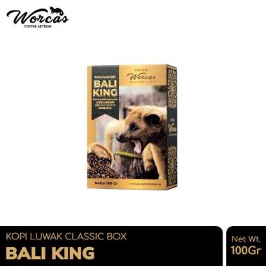 Worcas Bali King コーヒー 100g Jual Worcas Kopi Luwak Liar Bali King 100gr - Medium Gift Box Di