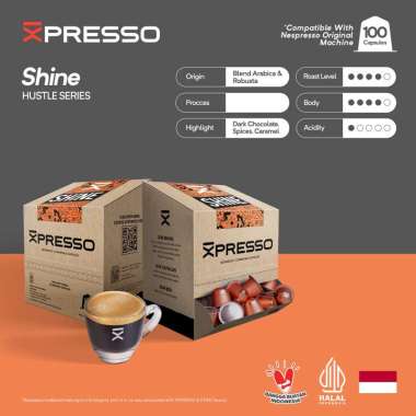 Nespresso Capsule Compatible - Xpresso Coffee Capsule Office Pack Shine Coffee