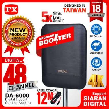 antena tv digital indoor outdoor plus booster antena tv digital dvbt2 PX DA-6000