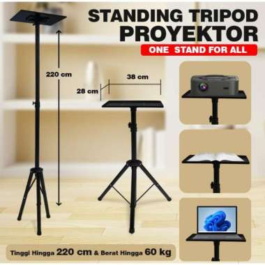 braket kaki proyektor t=2m standing tripod bracket projector berdiri