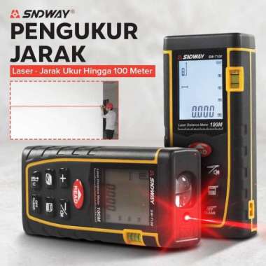 meteran laser digital akurat SNDWAY 100M/pengukur jarak,volume laser