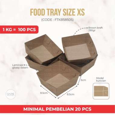 FOOD TRAY XS, Kemasan Makanan, Packaging Makanan, Dus Makanan