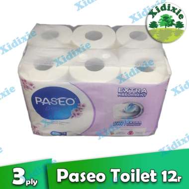 Tissue Paseo Toilet 12 Roll per pack 300 sheets 3 ply
