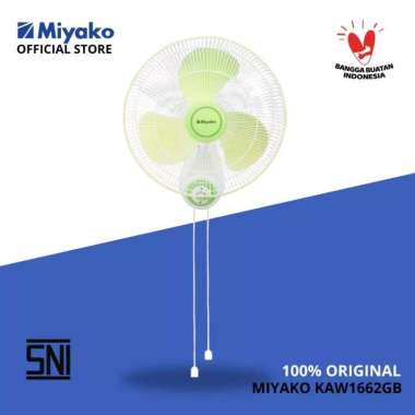 Kipas Angin Miyako KAW1662GB Kipas Dinding 16 inc Jaring besi - Wall Fan 3 Baling baling