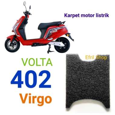 Karpet sepeda motor listrik VOLTA 402 Virgo Hitam