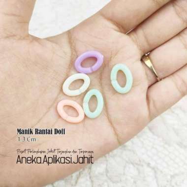 25 GRAM MANIK MOTE RANTAI DOFF MUDA & GEMBUL GEMBUL (1.5 CM)