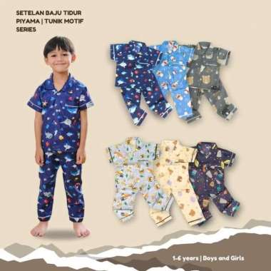 Piyama Anak Setelan Baju Tidur Anak Baju Harian Best Seller Usia 1 Sampai 6 Tahun Murah Bagus Tunik