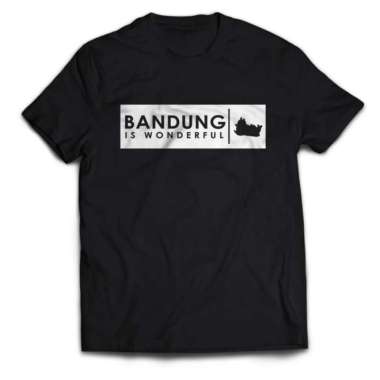 Kaos Tshirt Baju Obral Murah Combed 30 Distro BANDUNG IS WONDERFUL pesona SOUVENIR oleh oleh SUVENiR