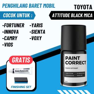 CAT OLES PENGHILANG BARET MOBIL TOYOTA ATTITUDE BLACK MICA HITAM