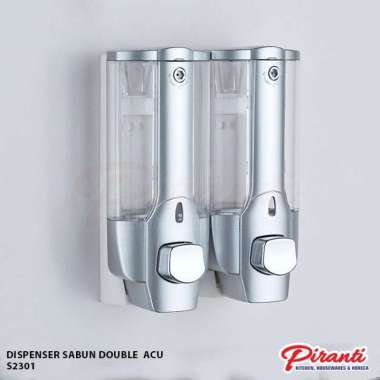 Dispenser Sabun Cair Dan Shampo 2 Tabung Touch Soap Dispenser Keylock