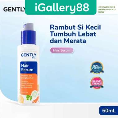 Gently Baby Hair Serum Serum Penumbuh & Penyubur Rambut Bayi dan Anak 60ml