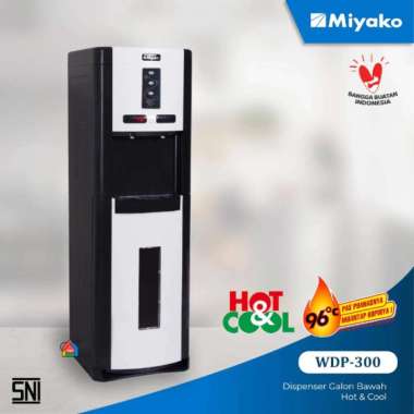 Dispenser Miyako WDP 300 Hot & Cool Galon Bawah / Miyako Dispenser Panas & Dingin WDP300