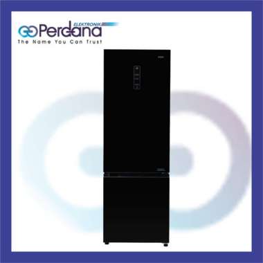 Kulkas 2 Pintu AQUA INVERTER AQR 350 RBG (BK) FREEZER BAWAH