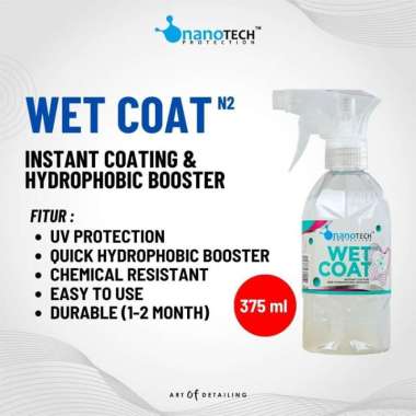 WET COAT nanoTECH SEALANT SPRAY HYDROPHOBIC BOOSTER RE COATING INSTAN