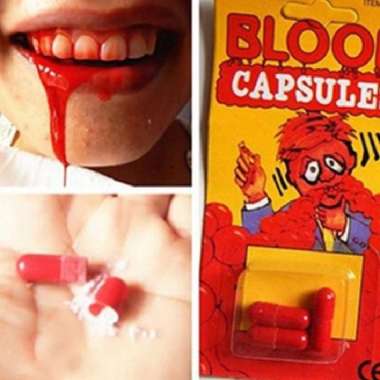 Kapsul prank mainan Darah Palsu Warna Merah Untuk Halloween cosplay