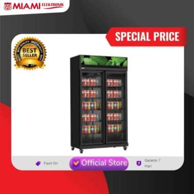 showcase Gea Expo 770IC Black / Cooler Gea 2pintu Expo770ic