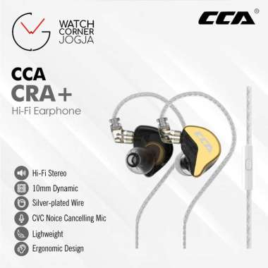 CCA CRA+ CRA Plus with Mic In Ear HiFi Earphone Headset Alt KZ EDX PRO Gold