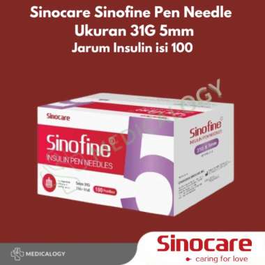 Sinofine Pen Needle Jarum Insulin 31G 5mm isi 100