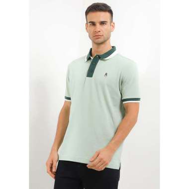 Hush Puppies Kaos Polo Pria Channi Off White Sage M