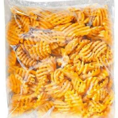 Mc Cain Redstone Canyon Skin-On Waffle Fries 2Kg - Kentang Goreng Bentuk Waffle Dengan Bumbu Canyon