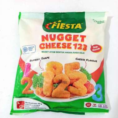 Fiesta Nugget Cheese 123 Nugget Ayam Rasa Keju Bentuk Angka 400gr