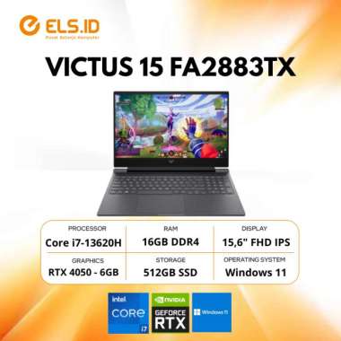 HP Victus 15 FA2883TX Intel i7-13620H 16GB SSD 512GB 15.6" RTX4050 W11+OHS2024+M365