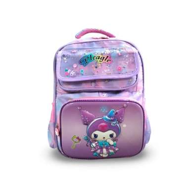TAS POLO EAGLE 1691 RANSEL ANAK SEKOLAH TK/SD PEREMPUAN KARAKTER Kuromi Purple