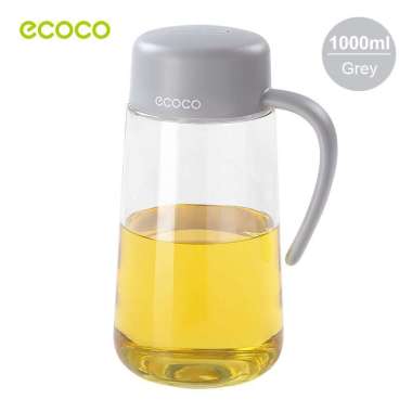 ECOCO Automatic opening and closing cover glass oil pot - Botol Minyak Flip Otomatis Tinggal Tuang A